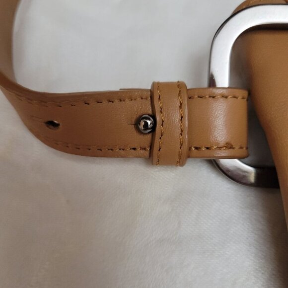 Worthington Cowhide Leather Purse Bag Handbag adj Classic Bohemian Western Vtg - Picture 4 of 10